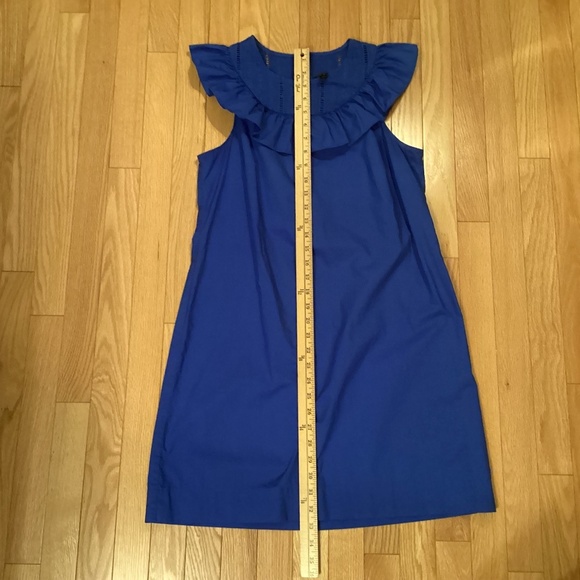 J. Crew Cotton Dress, Royal Blue, Size 8 - Picture 4 of 11